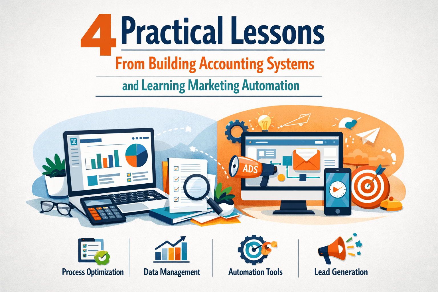 4 Practical Lessons From Building Accounting Systems and Learning Marketing Automation