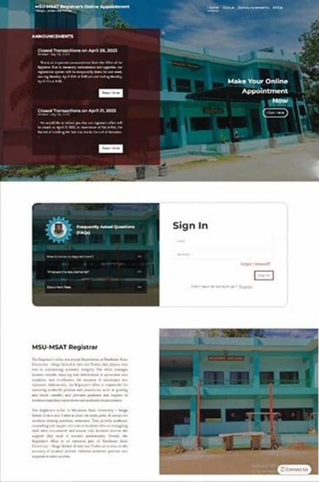 Online Appointment System (Laravel &  Boostrap)